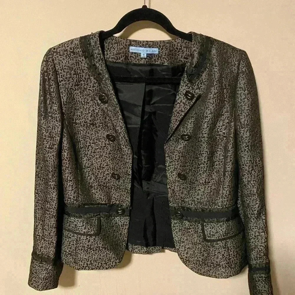 Antonio Melani Dressy Black Jacket Size 10